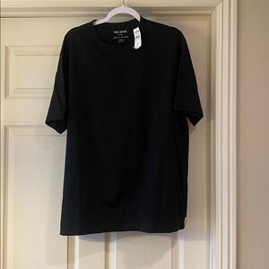 Todd Snyder SS Black Luxe Jersey Tee Sz L.  NWT. Box24